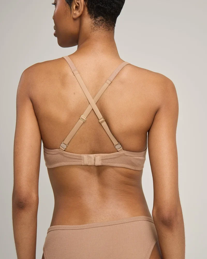 Nudea - Easy Does It Bralette aus Bio-Baumwolle, Mokka