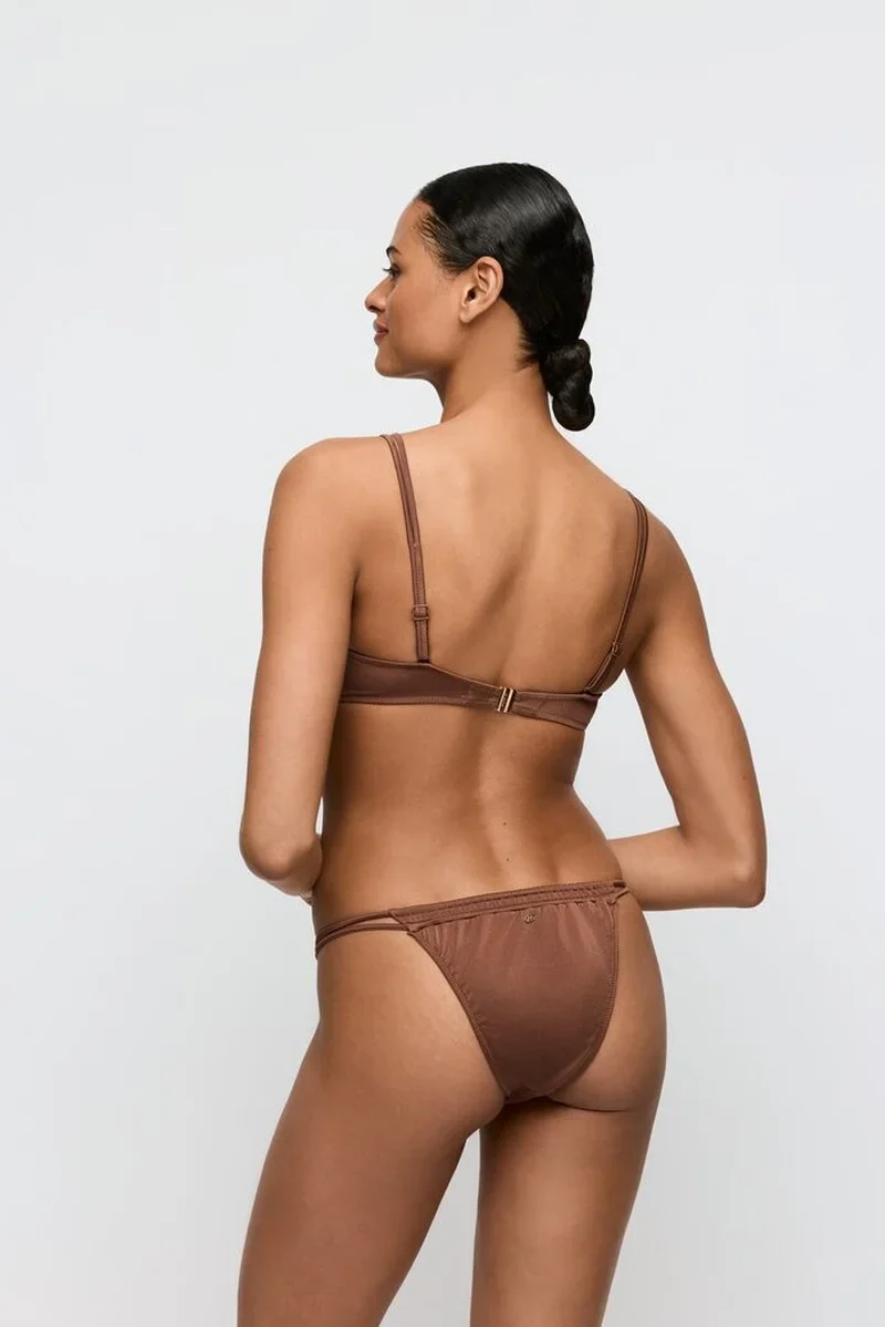 Marie Jo Swimwear – Hello Sunset Gepolstertes Bikini-Oberteil in Herzform, Sepia