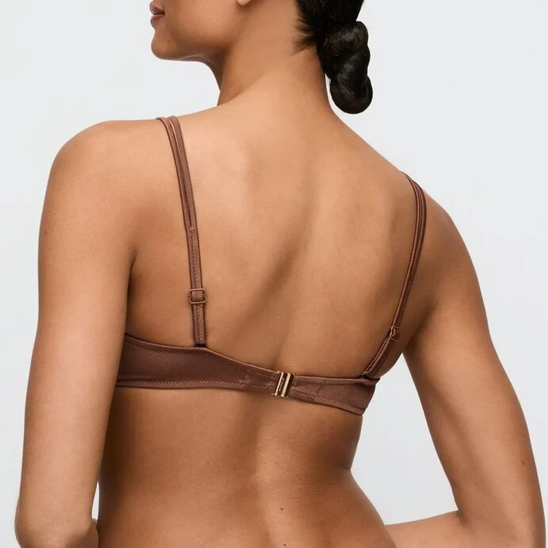Marie Jo Swimwear – Hello Sunset Gepolstertes Bikini-Oberteil in Herzform, Sepia