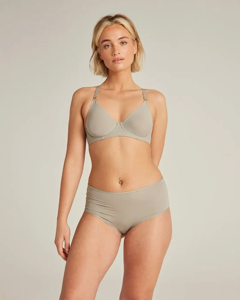 Nudea - Stretch Boss Full Cover Bra Salbeigrün