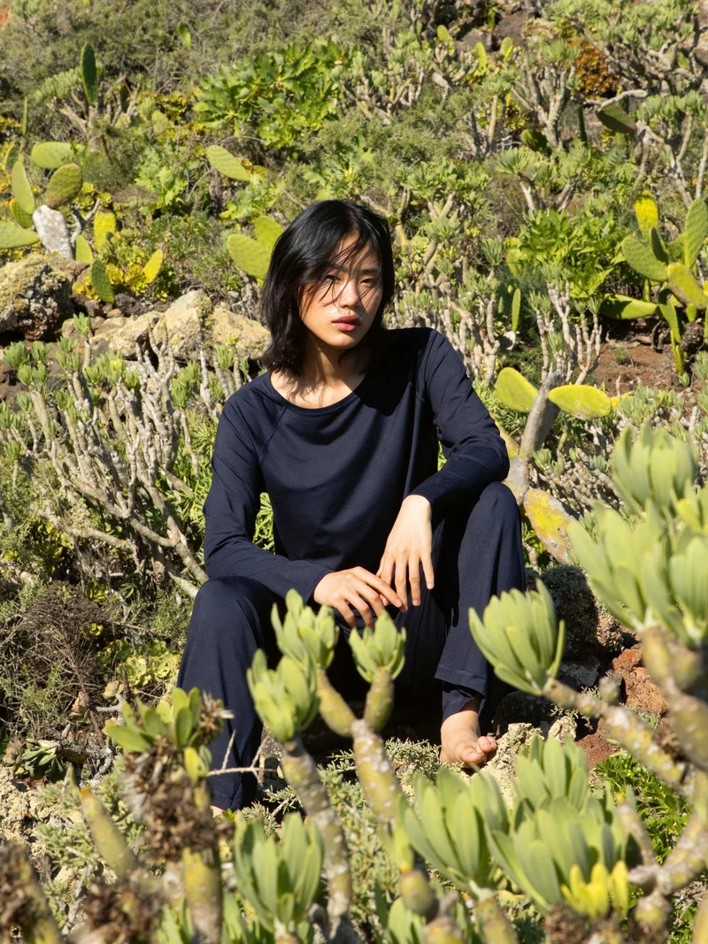 DAMEN Shirt langarm