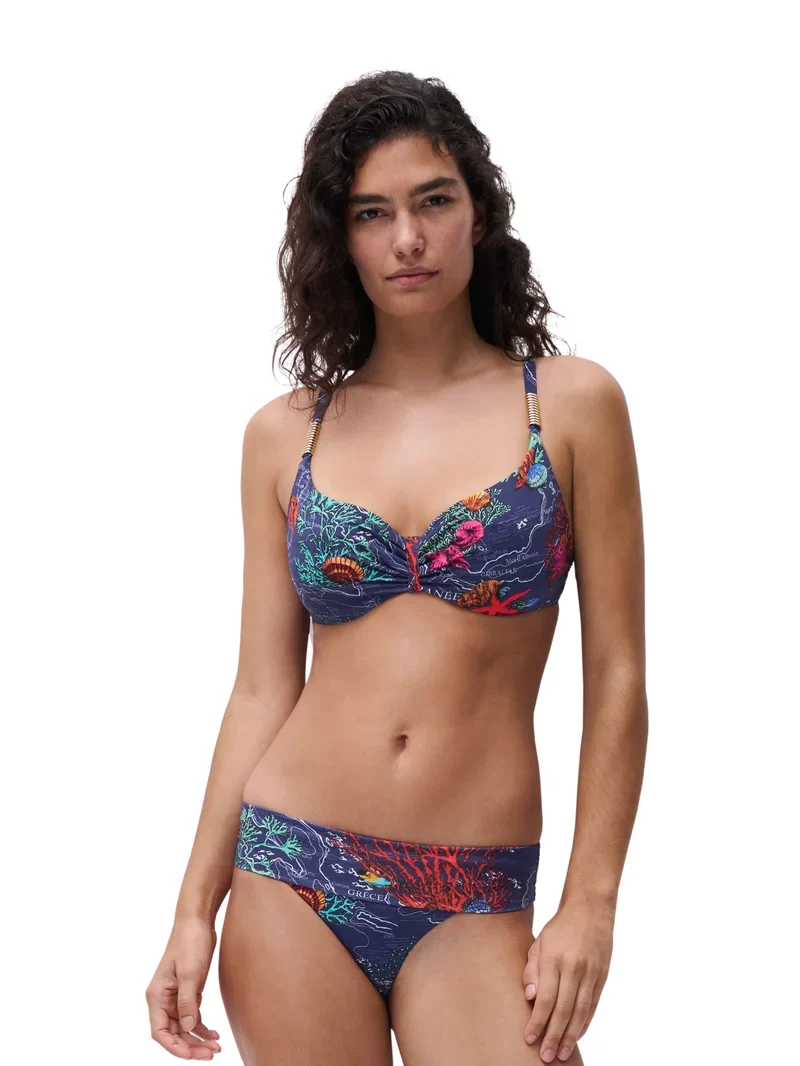 Chantelle Swimwear – Icon Covering Bügel-Bikini, Dunkelmediterran
