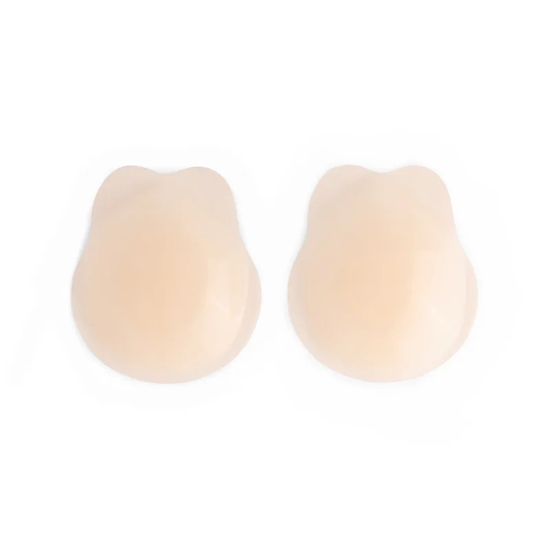ByeBra - Push-up-BH mit Silikon-Cups in Hasenform, Beige