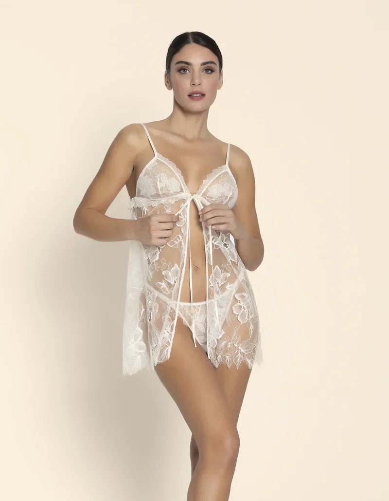 Lise Charmel – Sublime Organza Babydoll Ecru Perlmutt