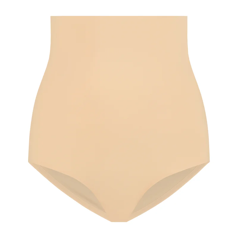 ByeBra – Unsichtbare Shapewear mit leichter Stützwirkung, unsichtbarer High-Waist-Slip, Beige