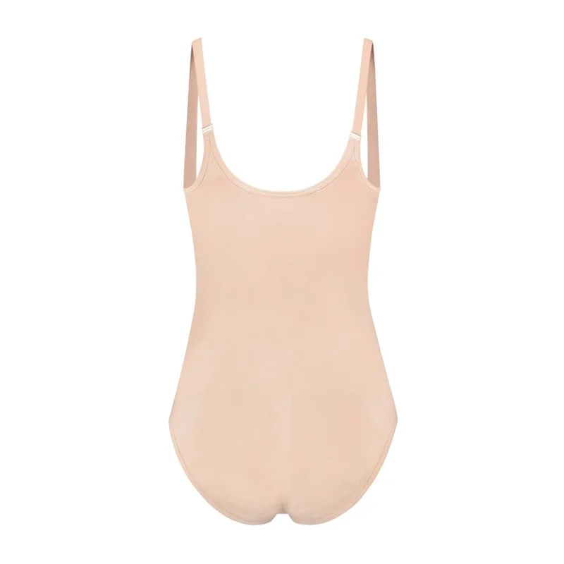 ByeBra – Nahtlose Shapewear (Starker Halt) Weicher Body mit offenem Brustbereich Beige