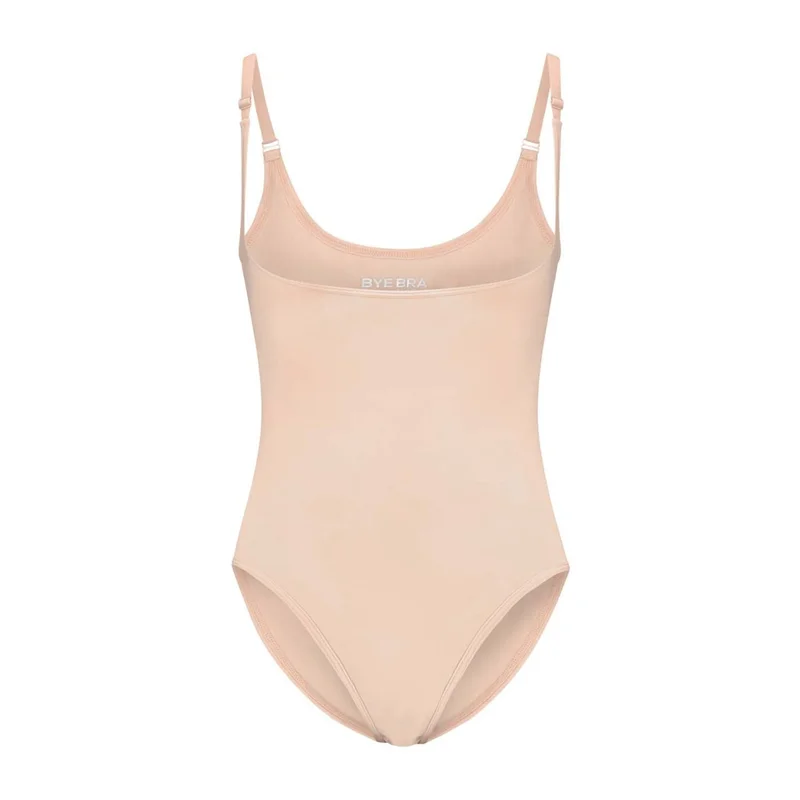 ByeBra – Nahtlose Shapewear (Starker Halt) Weicher Body mit offenem Brustbereich Beige