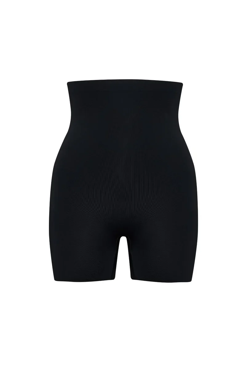 ByeBra – Unsichtbare Shapewear, leichte Stütze, unsichtbare High-Waist-Shorts, Schwarz