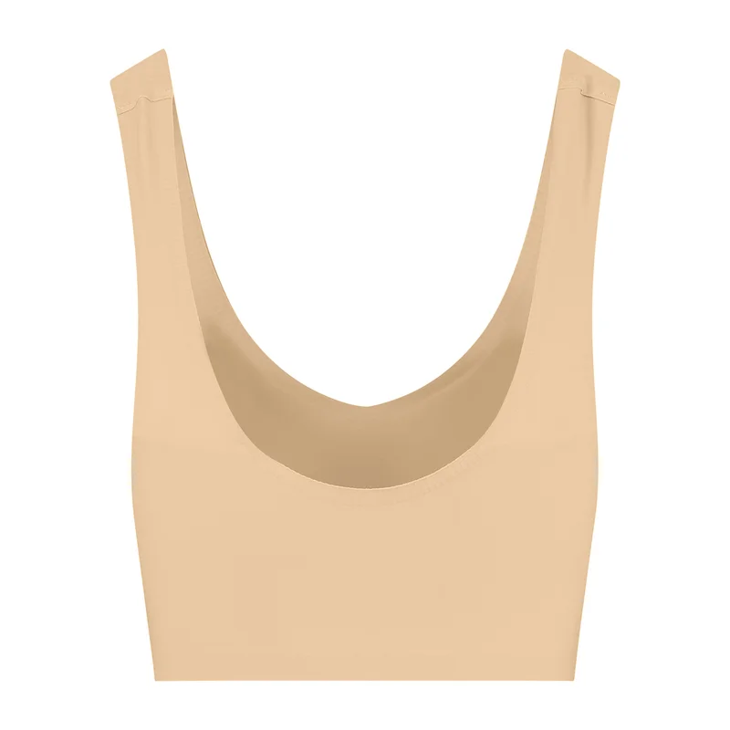 ByeBra – Unsichtbarer Shapewear-BH mit leichter Stützwirkung, V-Ausschnitt, Beige