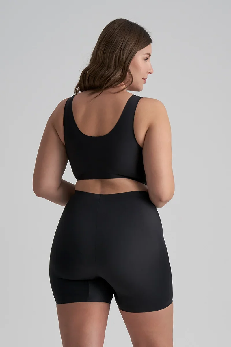 ByeBra – Unsichtbarer Shapewear-BH mit leichter Stützwirkung, V-Ausschnitt, Schwarz