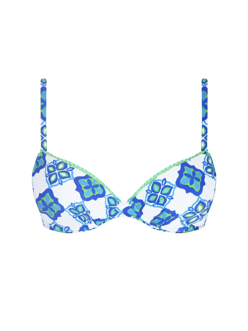 Antigel Bademode von Lise Charmel – L'Artisane Antigel Gepolstertes Bikini-Oberteil Bleu Ceramic