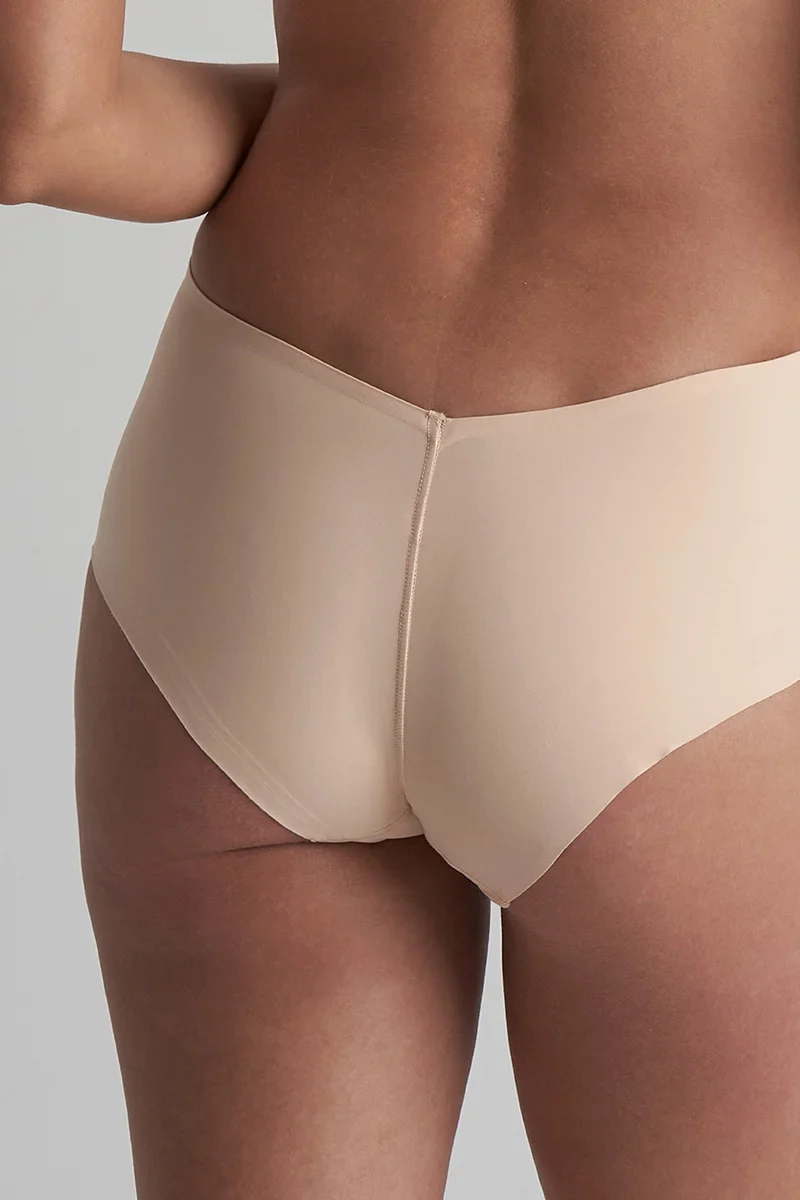 ByeBra – Shapewear mit tiefem Rückenausschnitt (leichte Stütze), mittelhoher Bund, beige