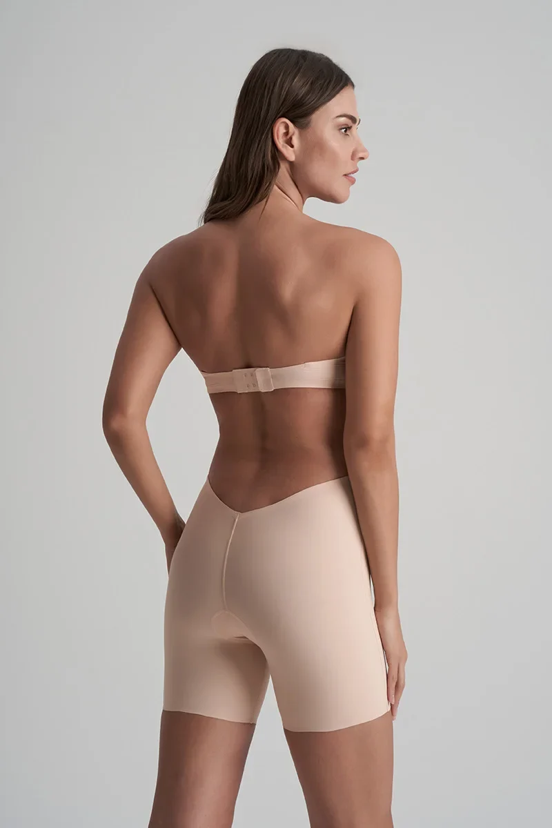 ByeBra – Shapewear mit tiefem Rückenausschnitt (leichte Stütze), kurzes Oberteil, beige