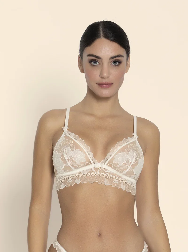 Lise Charmel – Sublime Organza Wireless Triangle Bra Ecru Nacre