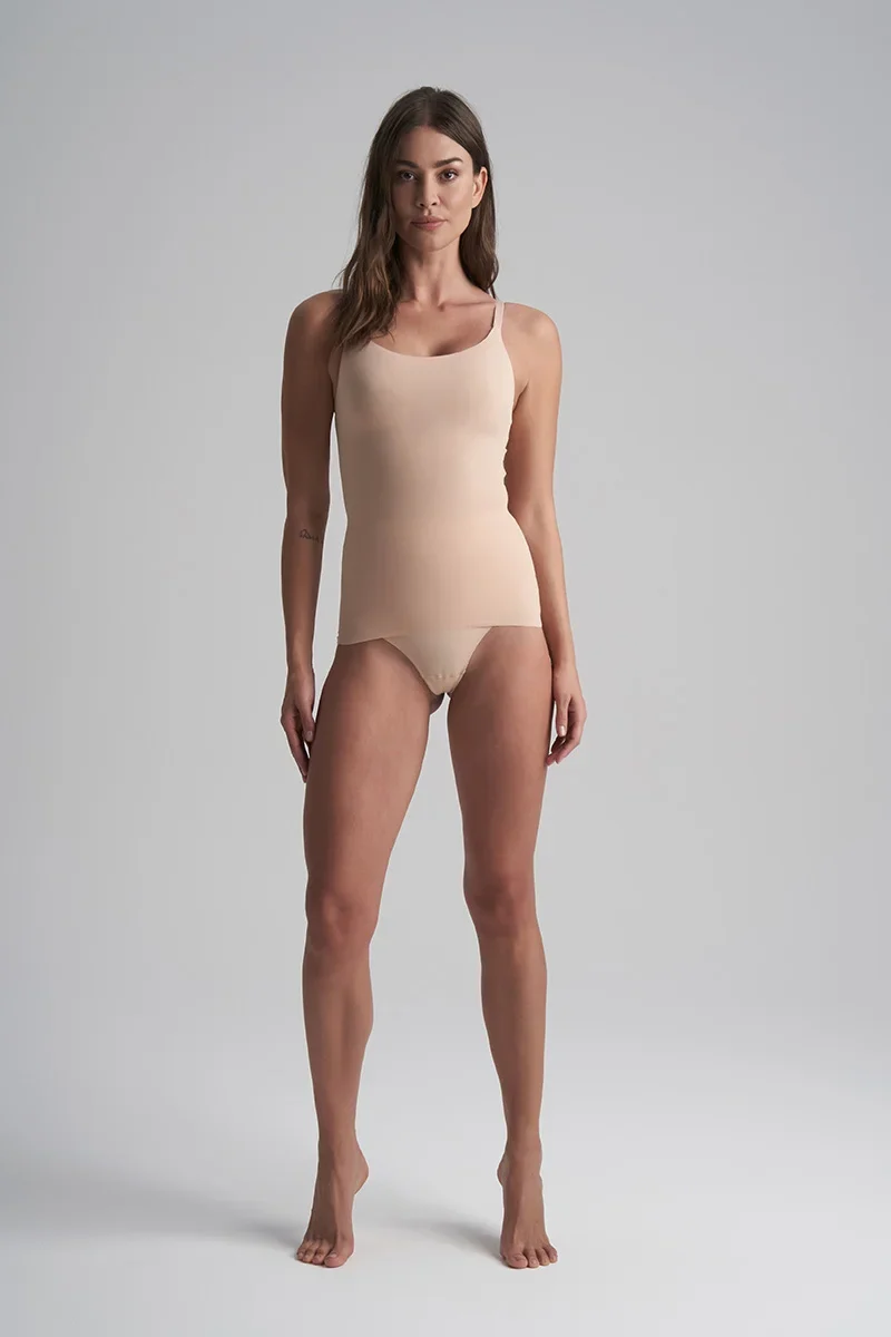 ByeBra – Formgebende Unterwäsche (Starker Halt) Formgebendes Tanktop Beige