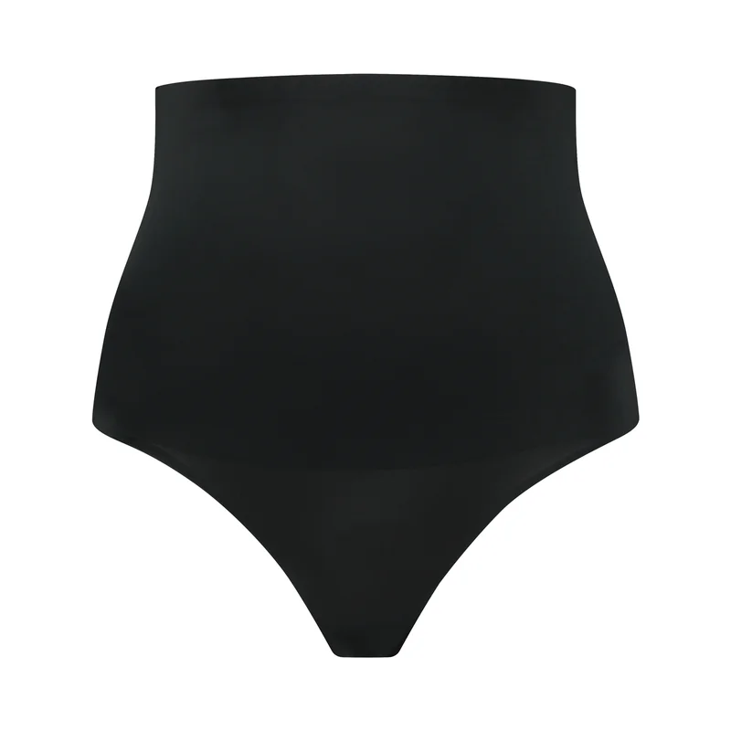 ByeBra – Taillenformende Shapewear (Extra starker Halt) Taillenformender High-Waist-Tanga Schwarz