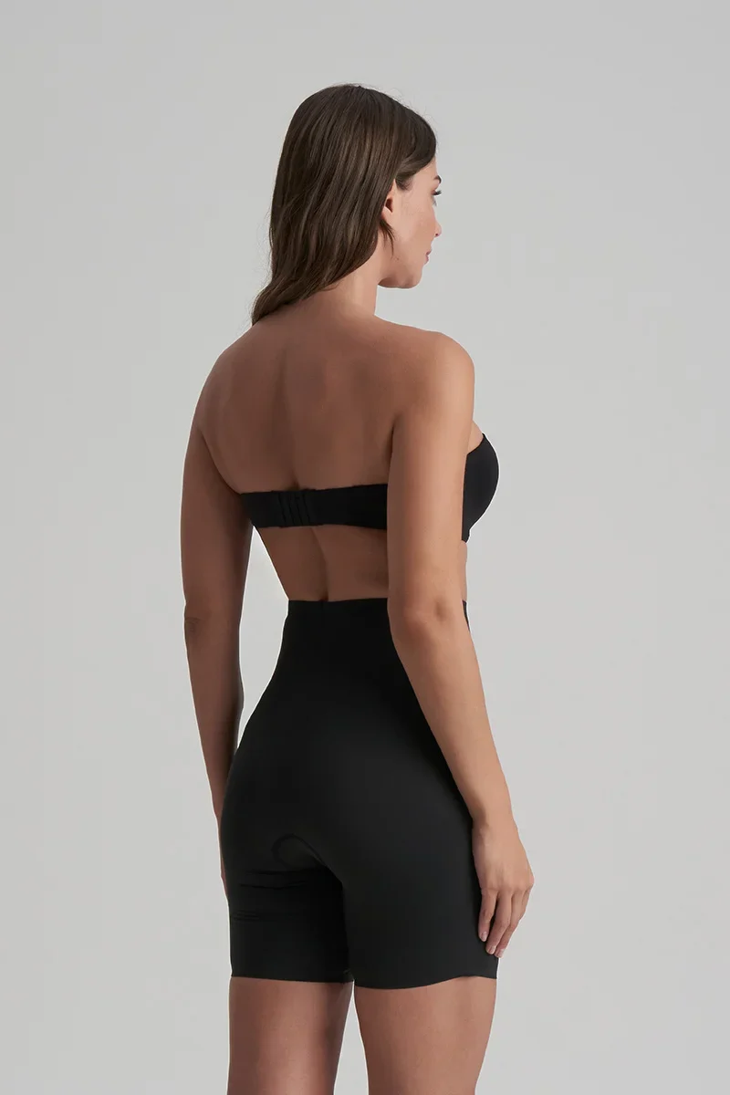 ByeBra – Taillenformende Shapewear (Extra starker Halt), Taillenformende High-Waist-Shorts, Schwarz