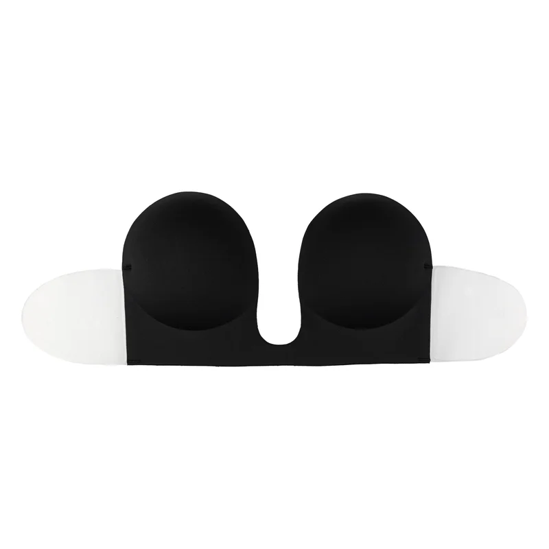 ByeBra – Nahtloser Klebe-BH im U-Stil, Schwarz