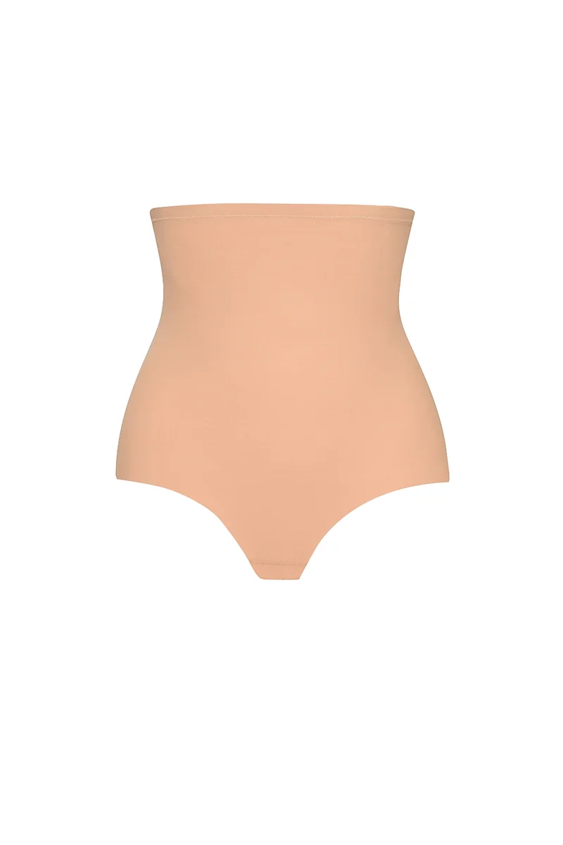 ByeBra – Formgebende Unterwäsche (Starker Halt) Formgebender High-Waist-Tanga Honey