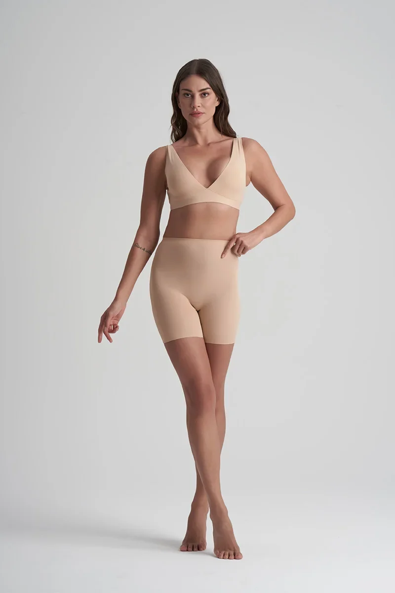 ByeBra – Po-Lifting- und Unterwäsche-Shorts mit Polsterung, Beige