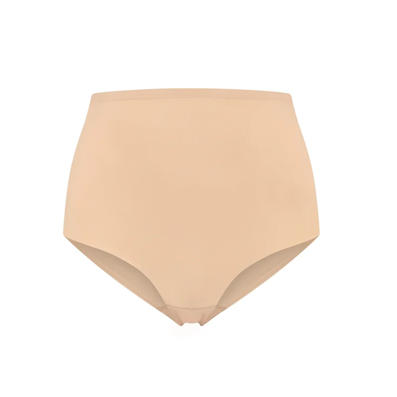 ByeBra – Formgebende Unterwäsche (Starker Halt) Formgebender Slip mit mittelhohem Bund, Beige