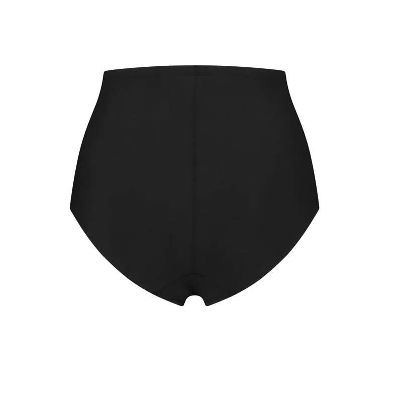 ByeBra – Formgebende Unterwäsche (Starker Halt) Formgebender Slip mit mittelhohem Bund, Schwarz