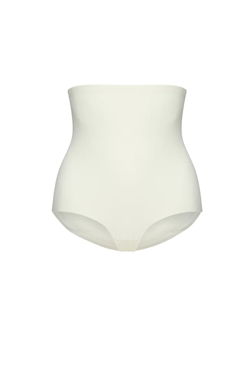 ByeBra – Formgebende Unterwäsche (Starker Halt) Formgebender High-Waist-Slip Elfenbein