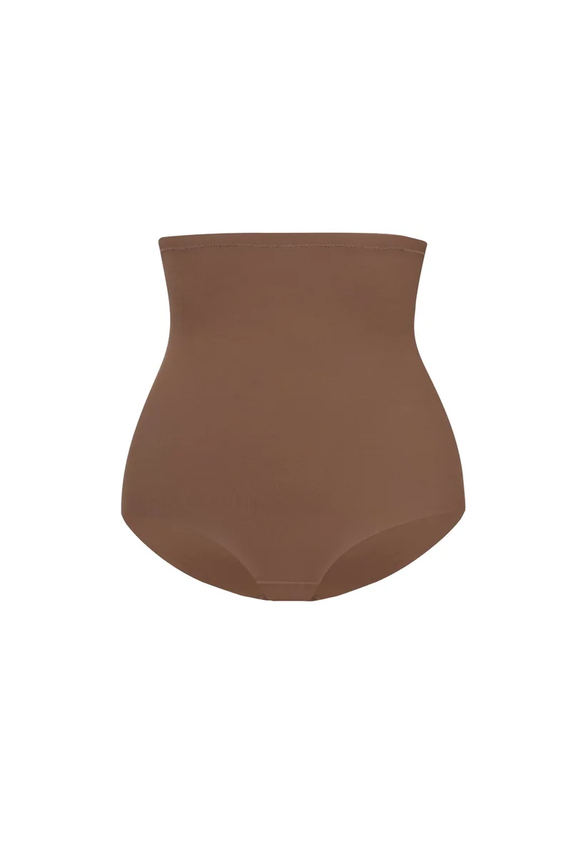ByeBra – Formgebende Unterwäsche (Starker Halt) Formgebender High-Waist-Slip Kakao