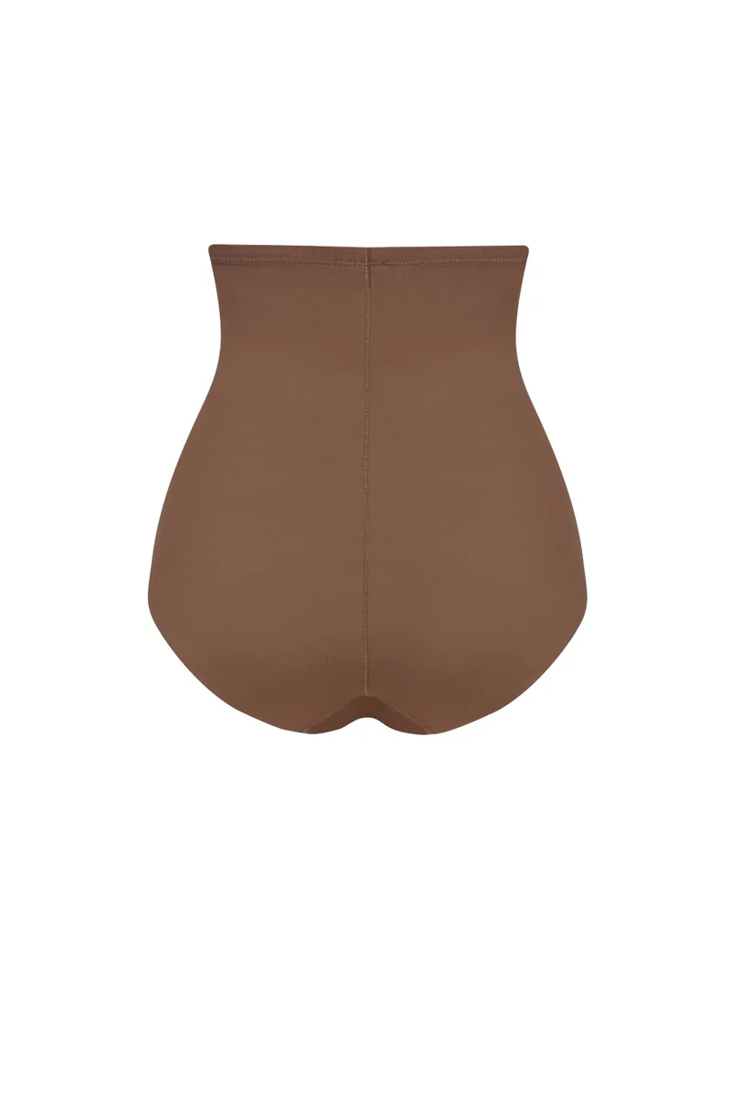 ByeBra – Formgebende Unterwäsche (Starker Halt) Formgebender High-Waist-Slip Kakao