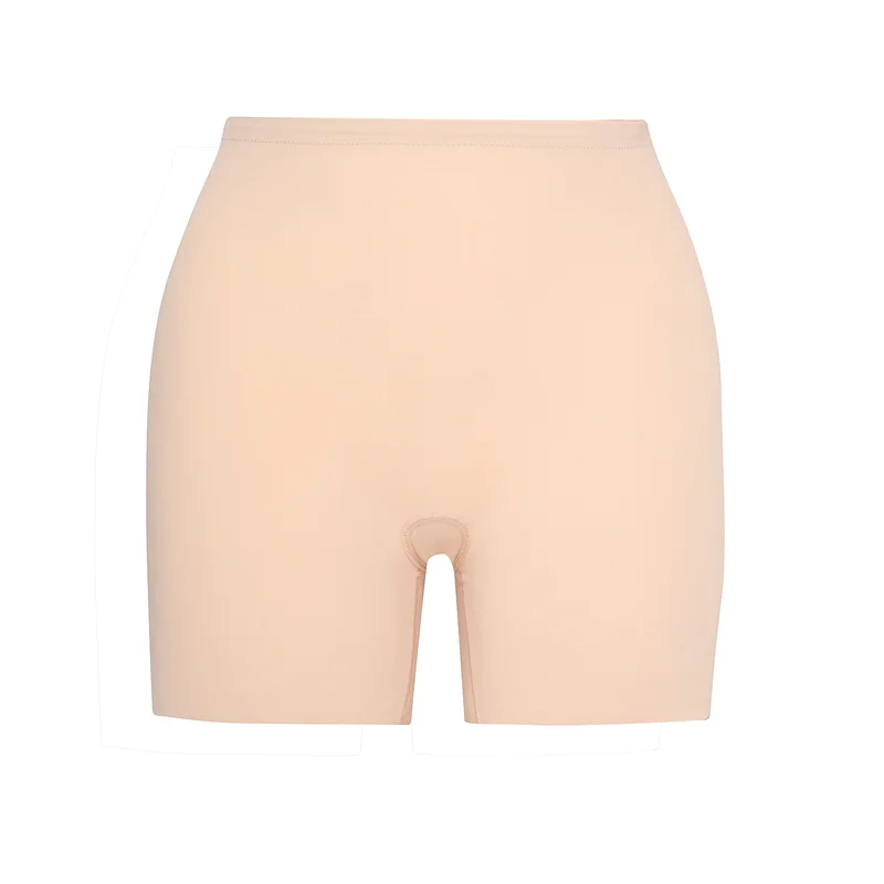 ByeBra – Formgebende Unterwäsche (Starker Halt) Formgebender Shorty mit mittelhoher Taille, Beige