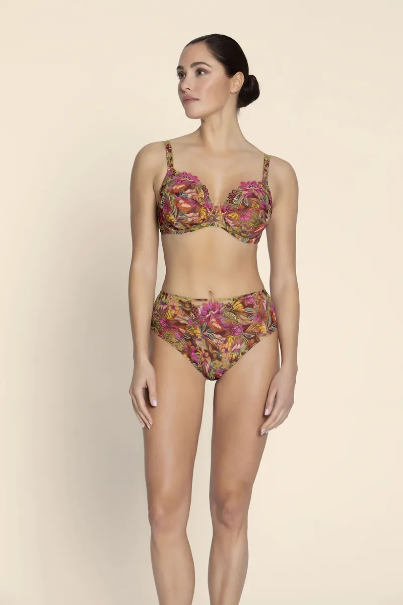 Lise Charmel – Danse Des Fleurs 3-teiliger Vollschalen-BH Fushia Vert