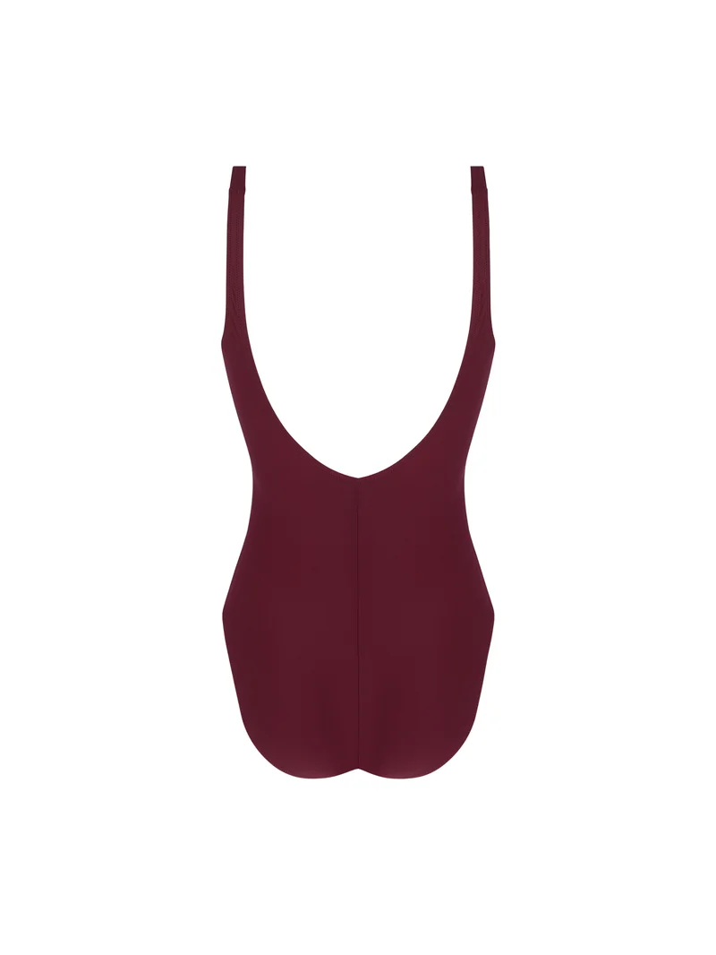 Antigel Bademode von Lise Charmel - La Chiquissima Multi-Position Wireless Open Back Badeanzug Prune