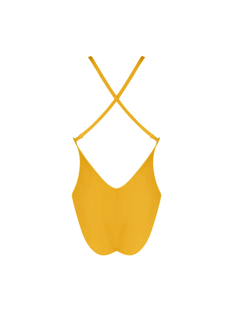 Antigel Bademode von Lise Charmel - La Chiquissima Multi-Position Wireless Badeanzug Jaune Paille