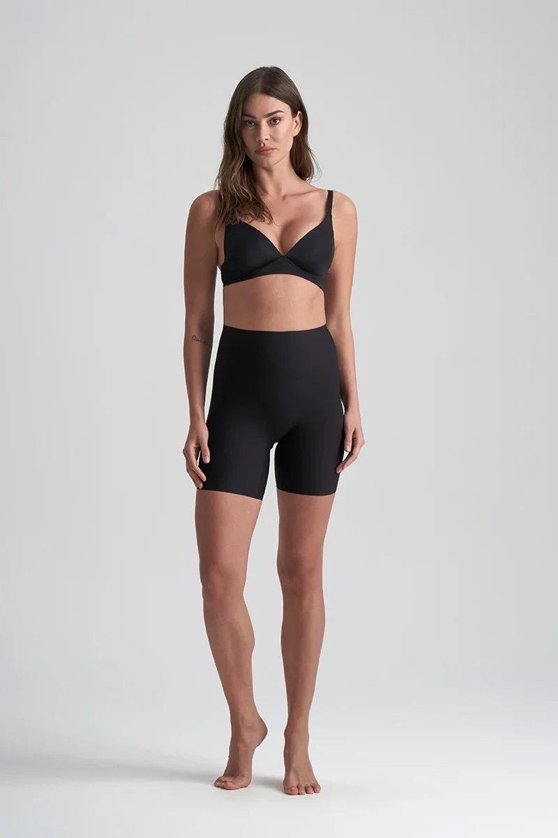ByeBra – Uni Stretch (Einheitsgröße) Uni Stretch Mid Waist Short Schwarz