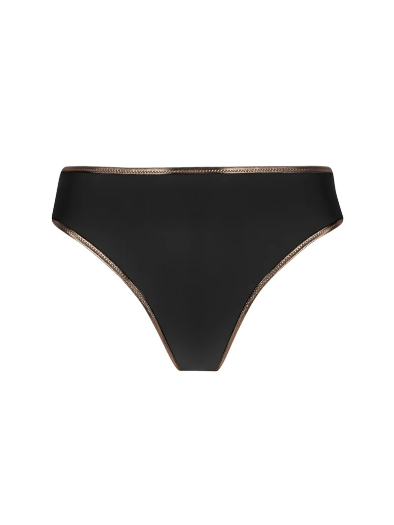 Antigel Swimwear von Lise Charmel – La Smartissime Bikinihose mit breitem Seitenteil, Schwarz-Bronze