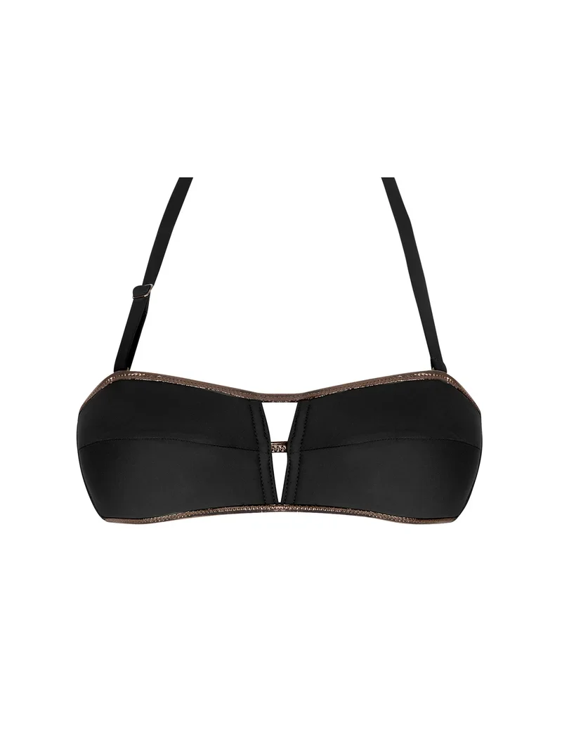 Antigel Swimwear von Lise Charmel – La Smartissime Soft Bandeau Strapless Bikini Noir Bronze