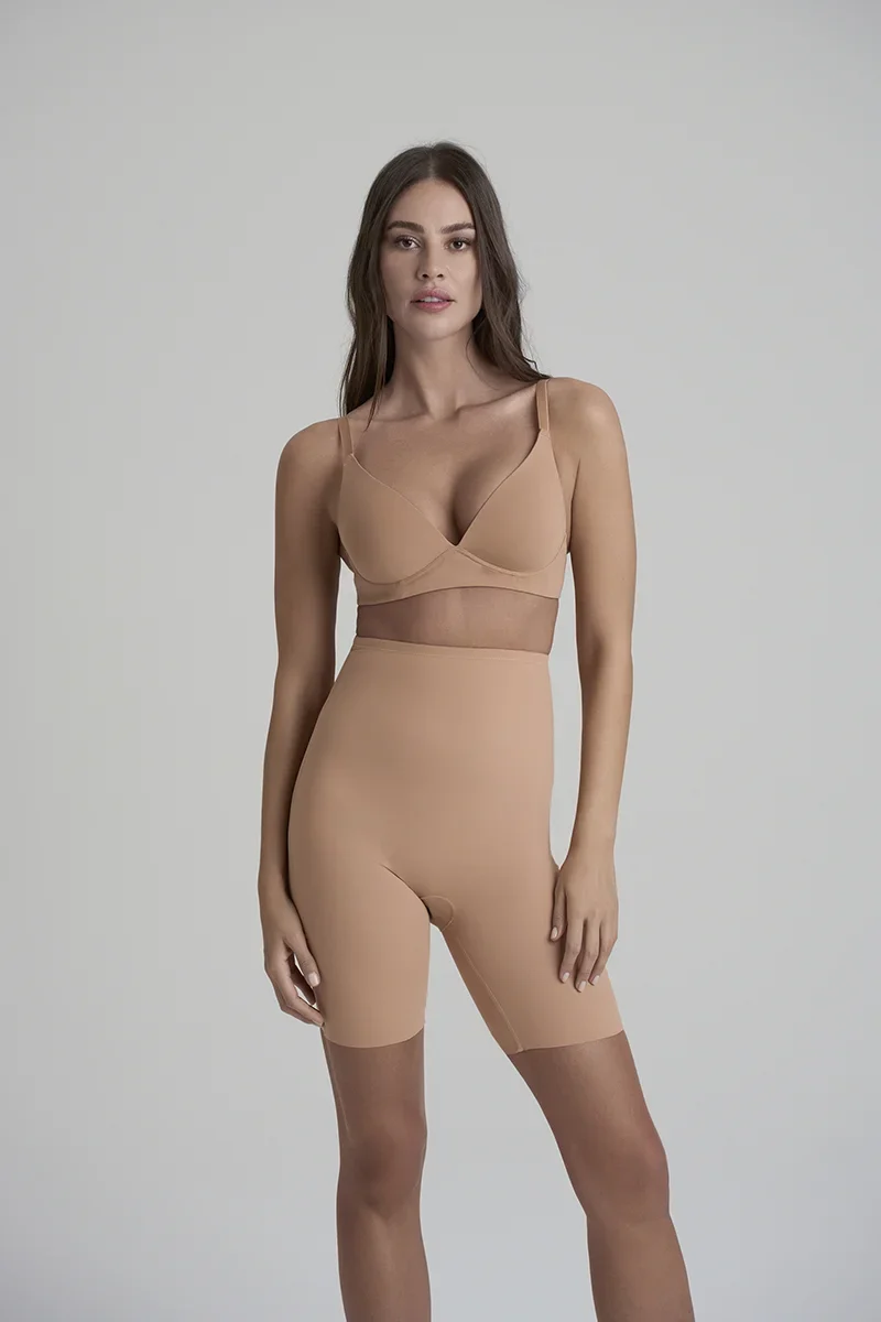 ByeBra – Formgebende Unterwäsche (Starker Halt) Formgebende High-Waist-Shorts Honey