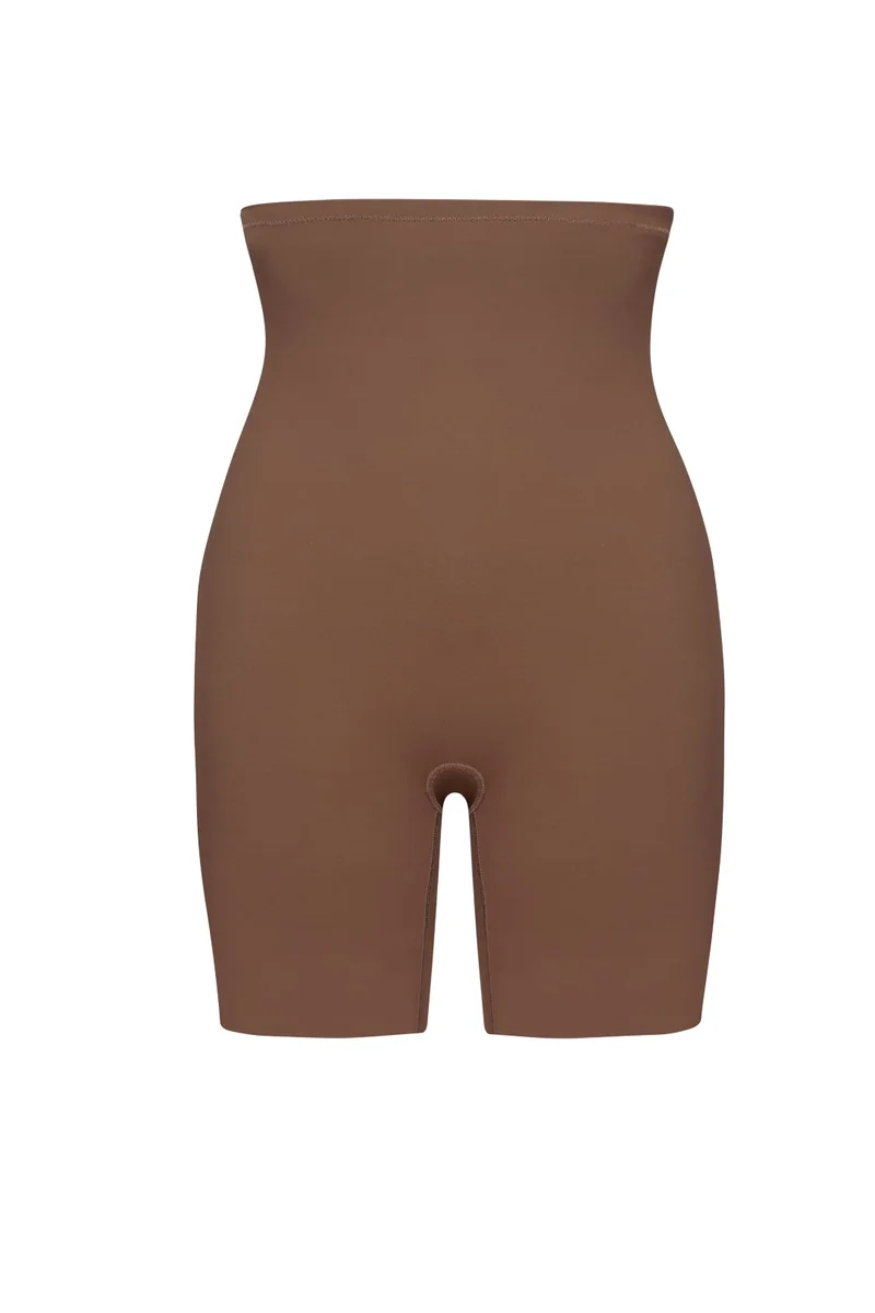 ByeBra – Formgebende Unterwäsche (Starker Halt) Formgebende High-Waist-Shorts in Kakao