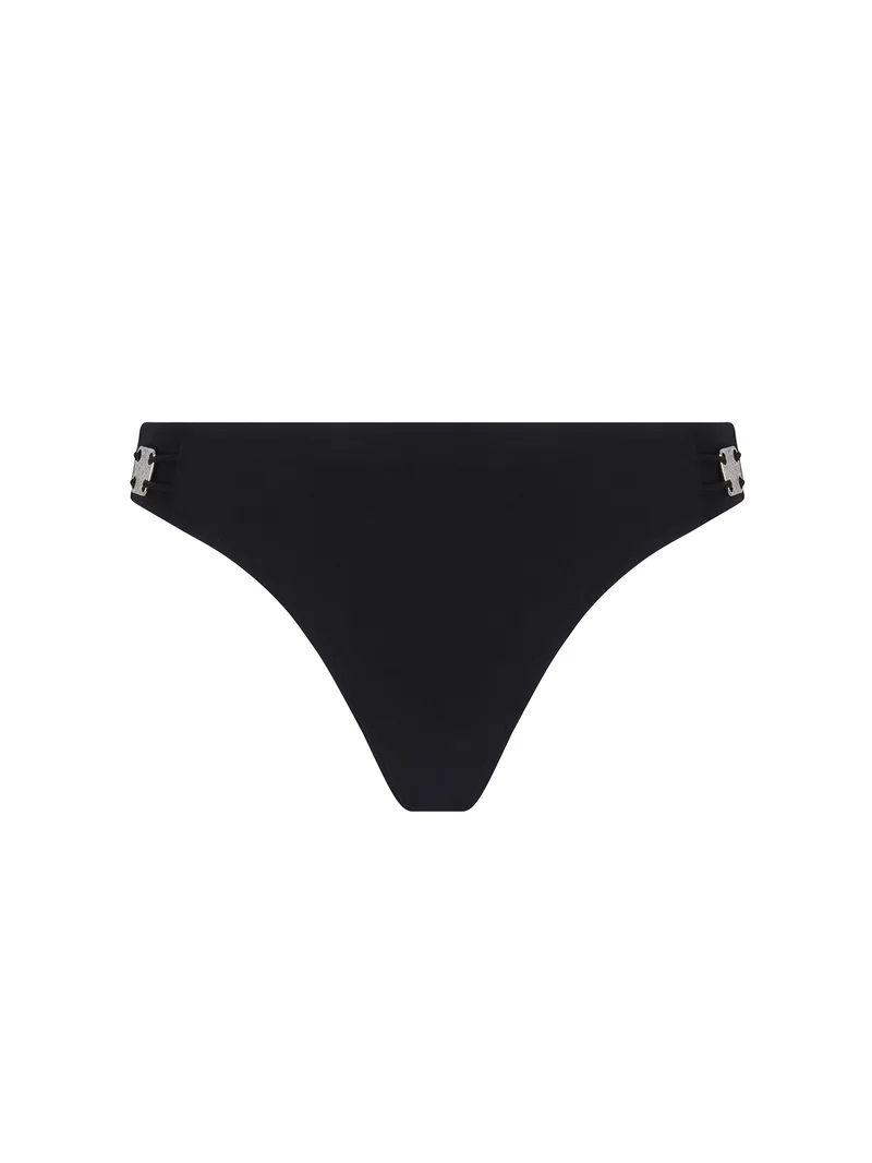 Lise Charmel Swimwear - Eclat D'argent Low Waist Brazilian Bikini Schwarz Silber