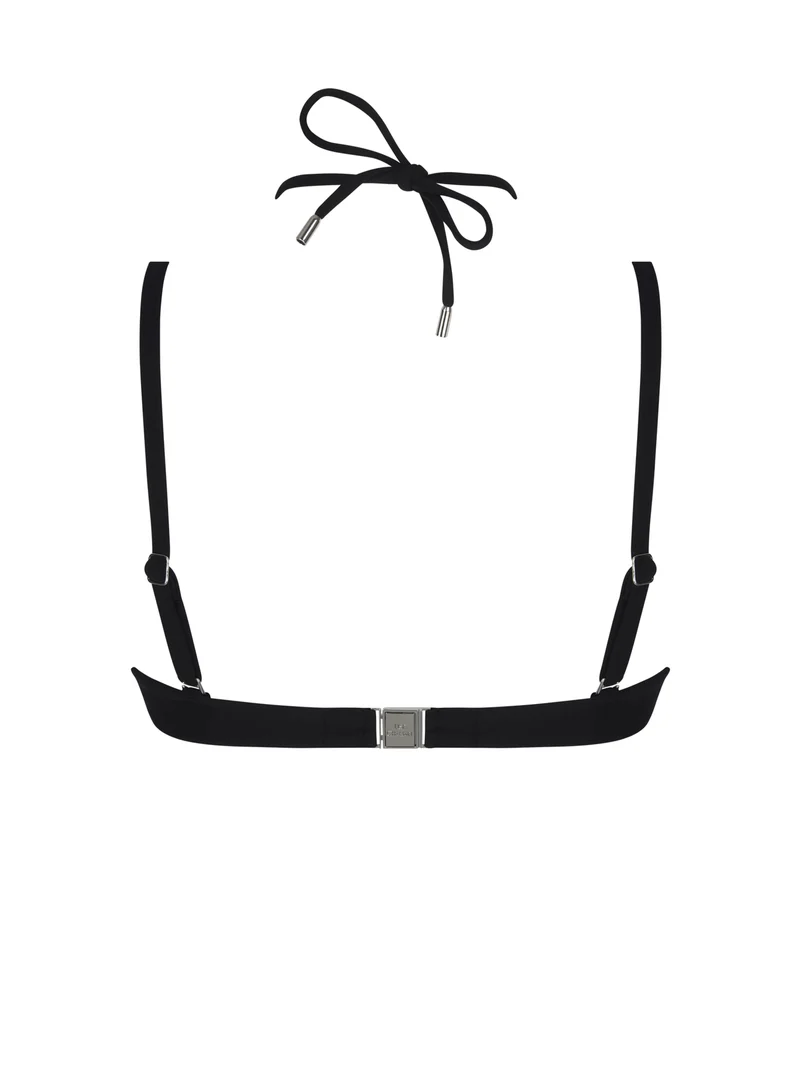 Lise Charmel Swimwear - Eclat D'argent Cropped Bustier Bikini Schwarz Silber