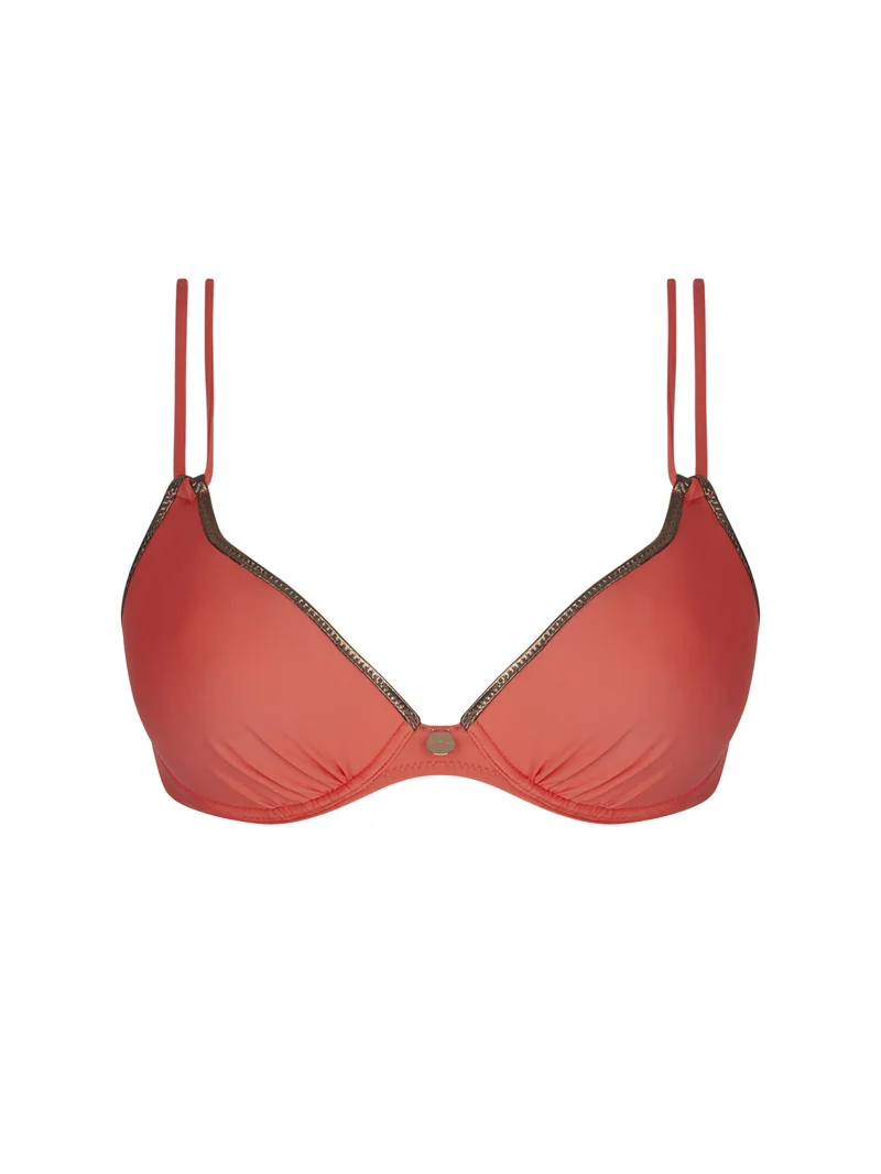 Antigel Swimwear von Lise Charmel – La Smartissime Gepolsterter Bikini Koralle Bronze