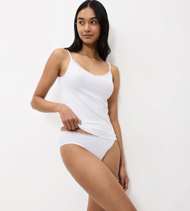 Triumph - Feel Of Cotton Spaghetti Top Weiß