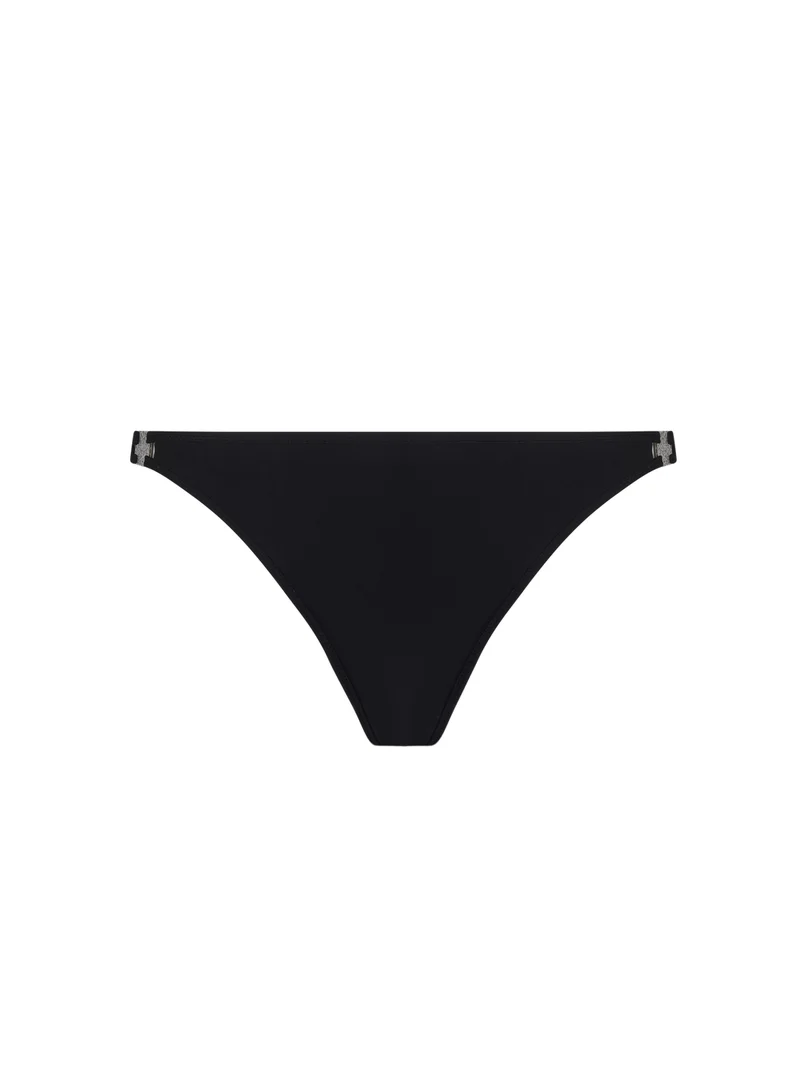 Lise Charmel Bademode - Eclat D'argent Bikini mit schmalen Seiten, Schwarz/Silber