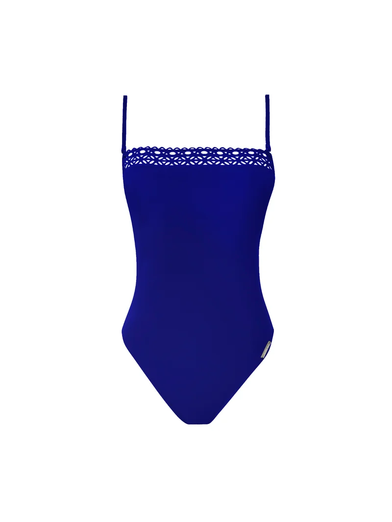 Lise Charmel Bademode - Ajourage Couture Soft Cup trägerloser Badeanzug Ajourage Outremer