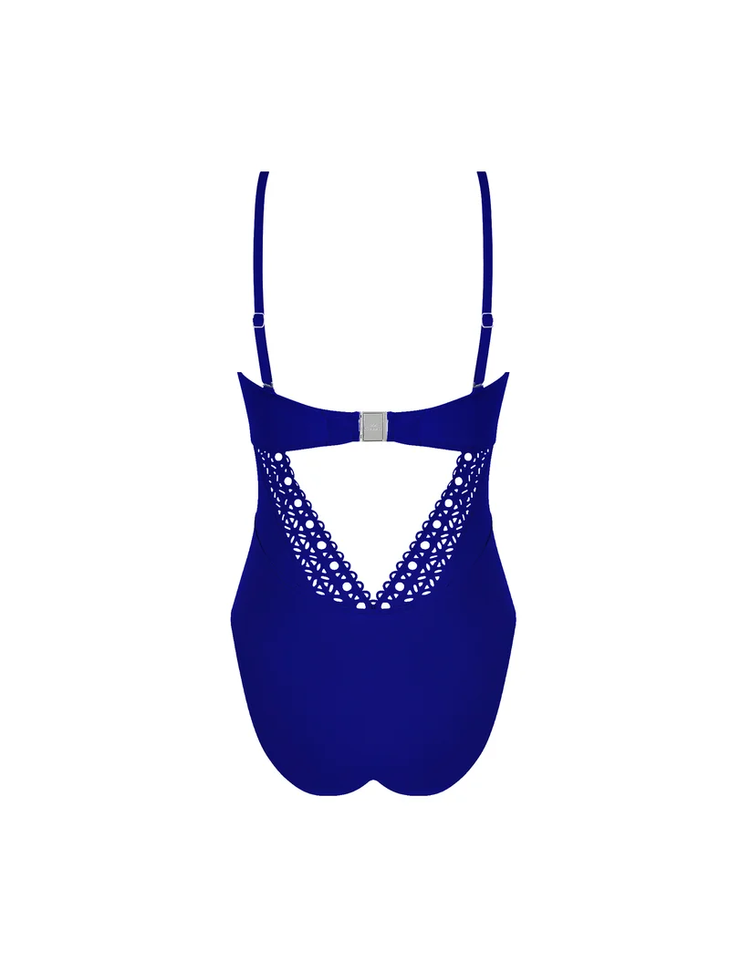 Lise Charmel Bademode - Ajourage Couture Soft Cup trägerloser Badeanzug Ajourage Outremer
