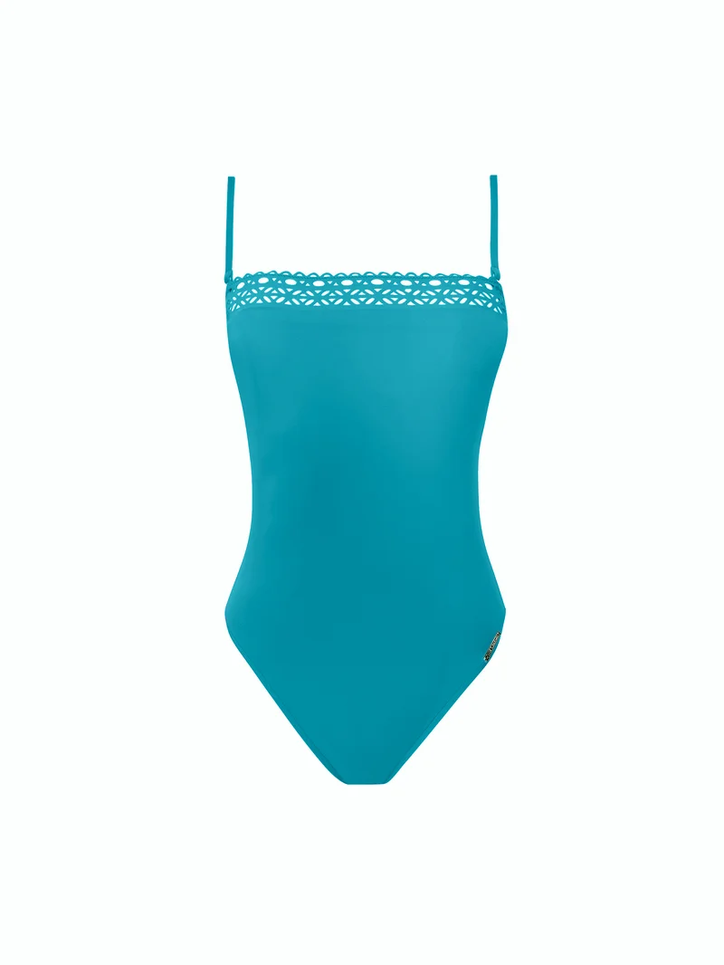 Lise Charmel Bademode - Ajourage Couture Soft Cup trägerloser Badeanzug Ajourage Lagon