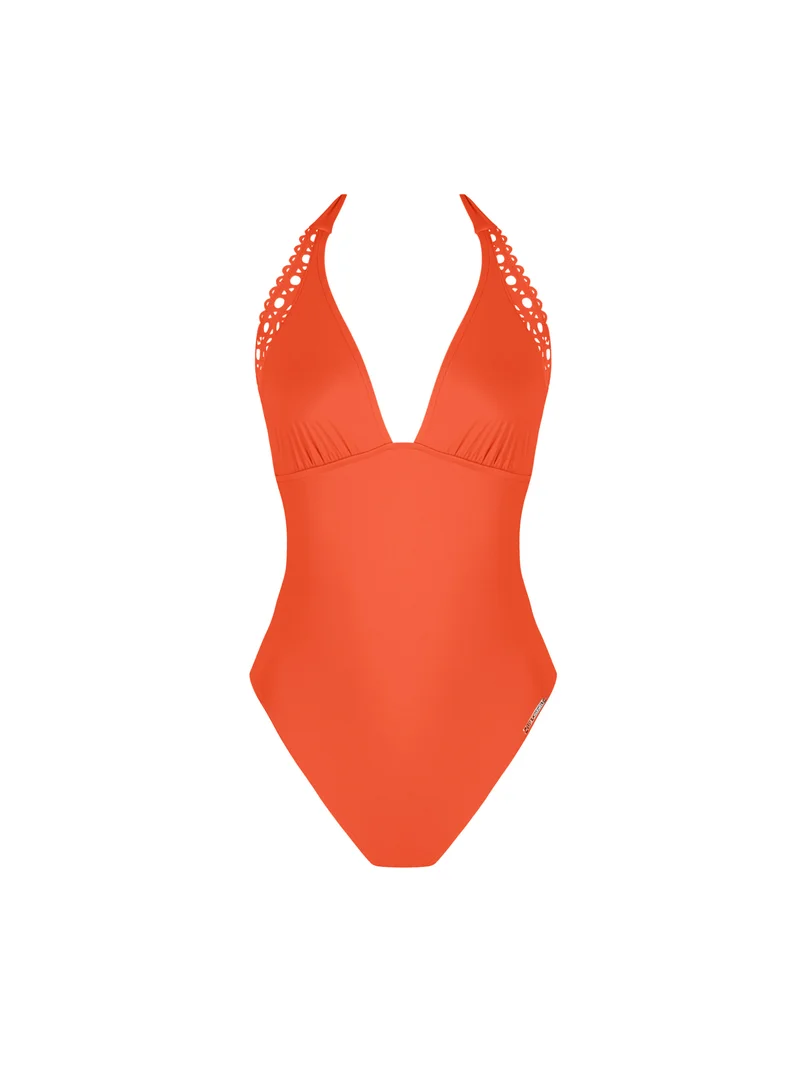 Lise Charmel Bademode - Ajourage Couture Neckholder-Badeanzug mit tiefem Rückenausschnitt, Ajourage Papaye
