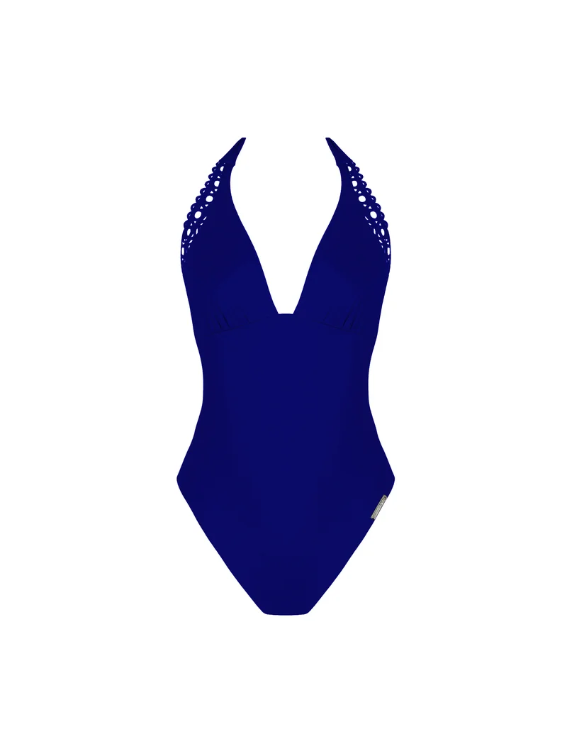 Lise Charmel Bademode - Ajourage Couture Neckholder-Badeanzug mit tiefem Rückenausschnitt, Ajourage Outremer