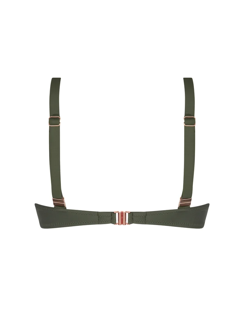Antigel Swimwear von Lise Charmel – La Smartissime Neckholder-Bikini-Oberteil mit Bügeln, Khaki Bronze