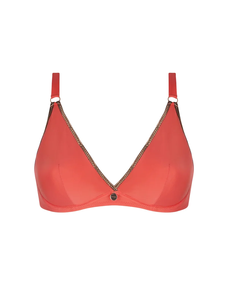 Antigel Swimwear von Lise Charmel – La Smartissime Neckholder-Bikini-Oberteil mit Bügeln, Koralle Bronze